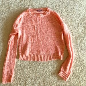 Harper Crop Coral Sweater